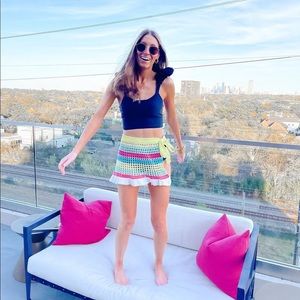 NWT black ruffle bathing suit from sassy cinnamon boutique